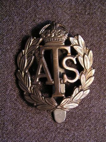 Scarce named WWII ATS Cap Badge