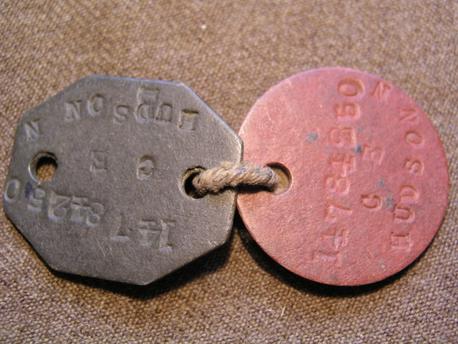 A Pair of WWII Identity Discs