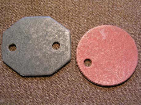 Scarce pair of Unissued WWII British Identity Discs