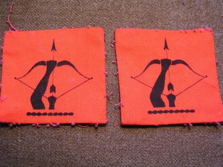 Pair of Anti-Aircraft Command Formation Patches