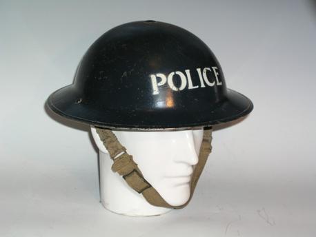 Superb WWII Home Front Police Helmet