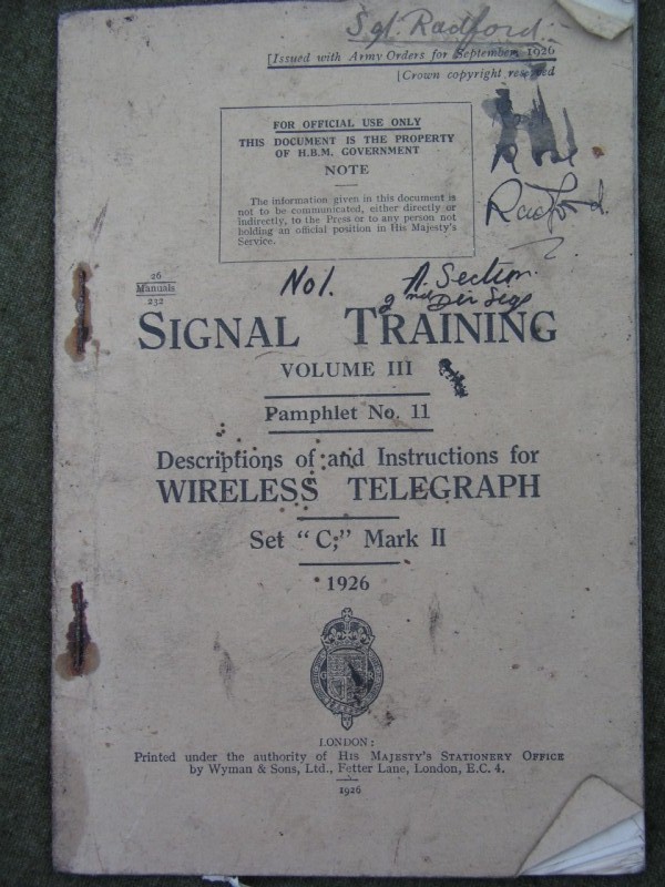 Extremely scarce 1927 Wireless Telegraph Manual