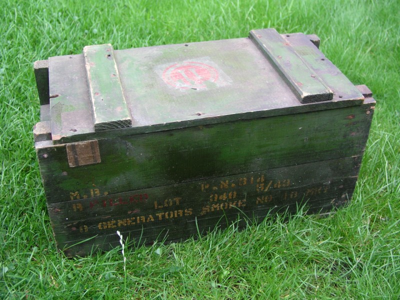 Extremely Rare WWII No18 Tank Smoke Generator Ammo Box