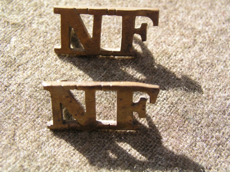 Northumberland Fusiliers Shoulder Titles