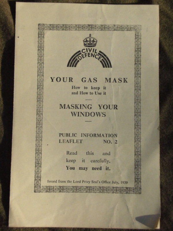 1939 Civil Defence Public Information Pamphlet No2