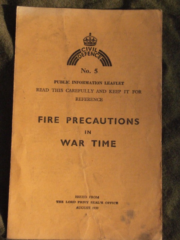 1939 Civil Defence Public Information Pamphlet No5