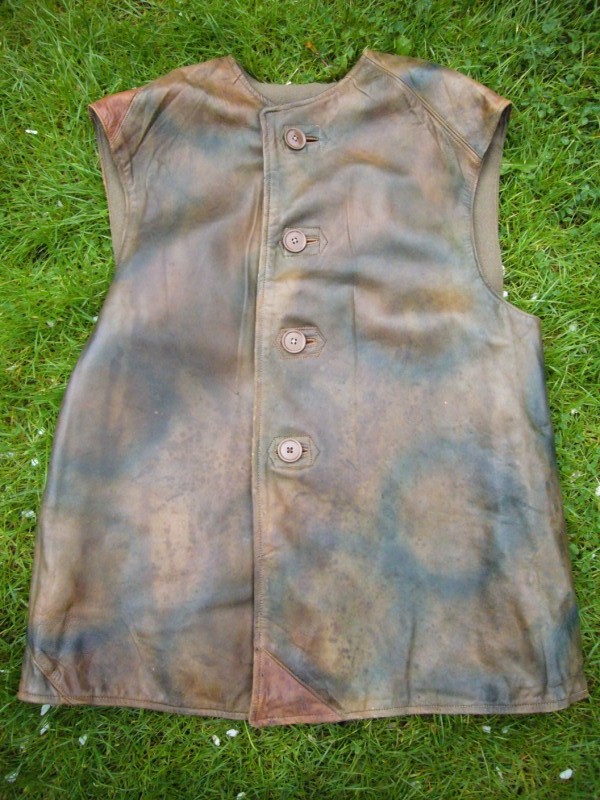WWII Camouflaged Leather Jerkin 