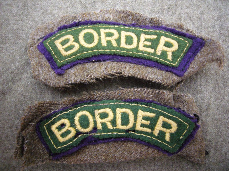 Scarce Border Regiment Shoulder Titles 