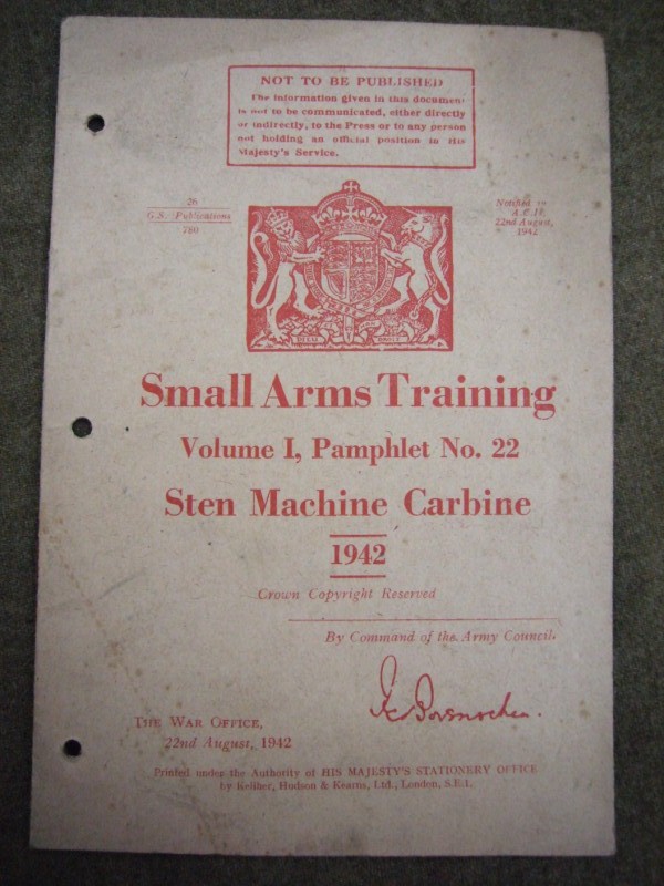 1942 Sten Gun Manual