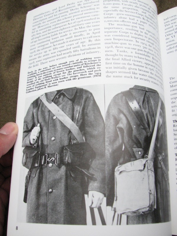 War Department Militaria WWI British Army Uniforms, Equipment Book