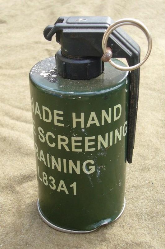 Inert British Training Smoke Grenade