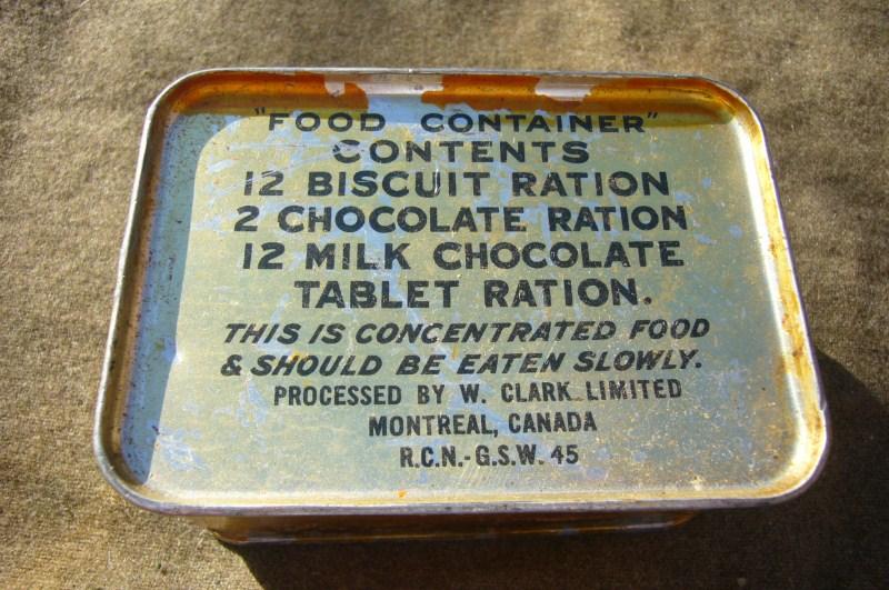Original 1945 Canadian Food Ration - complete