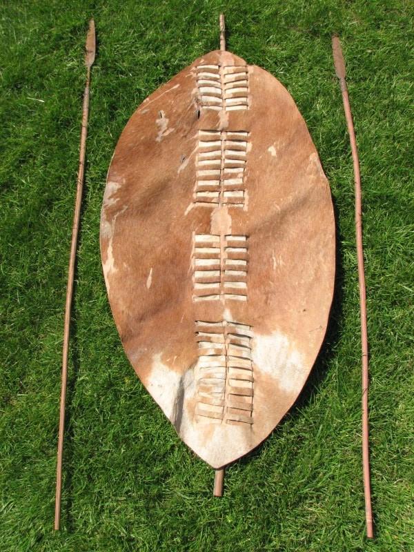 War Department Militaria Zulu Shield and Spears