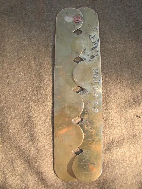 War Department Militaria Brass Button Stick