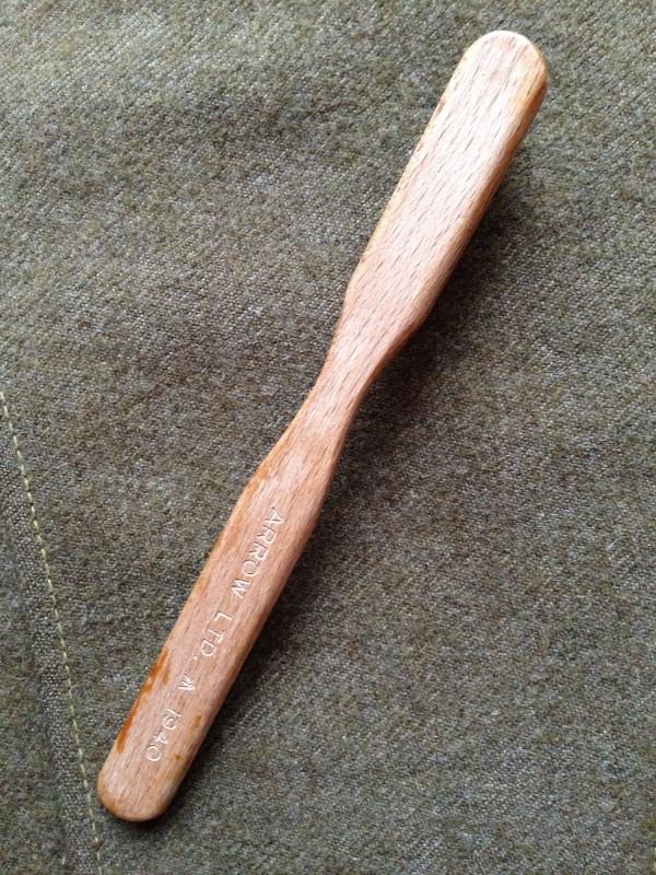 War Department Militaria | Rare unissued 1940 Army issue wooden Toothbrush