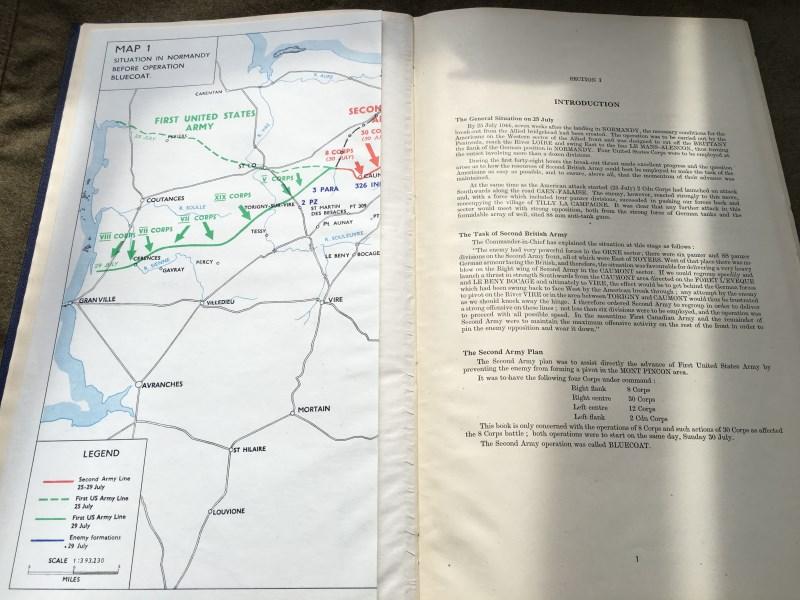 War Department Militaria Rare Battlefield Tour Operation Bluecoat