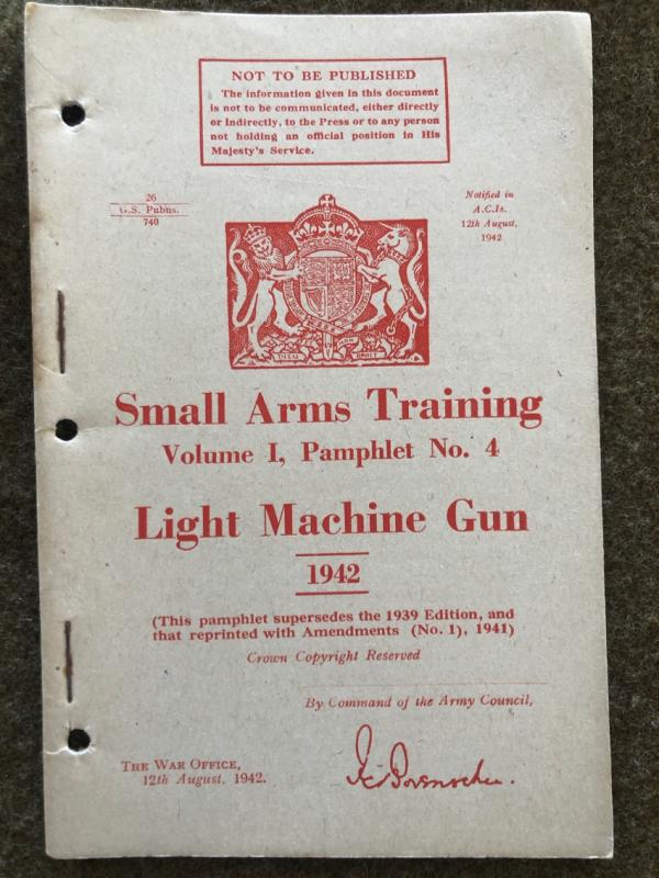 1942 Bren Machine Gun Manual