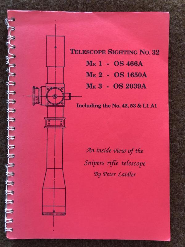 Scarce British Sniper Telescopic Sights Book