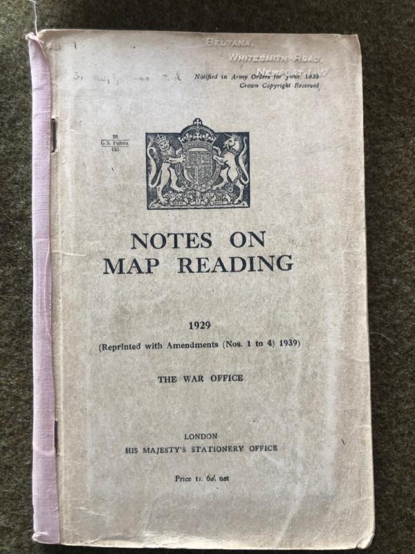 1929 War Office <I>Notes on Map Reading</I> 