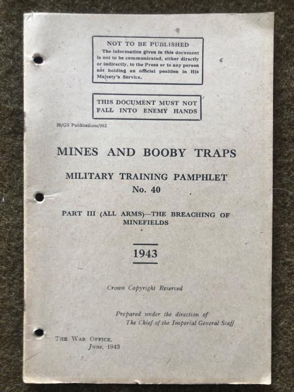 1943 Manual <I>Mines and Booby Traps</I>