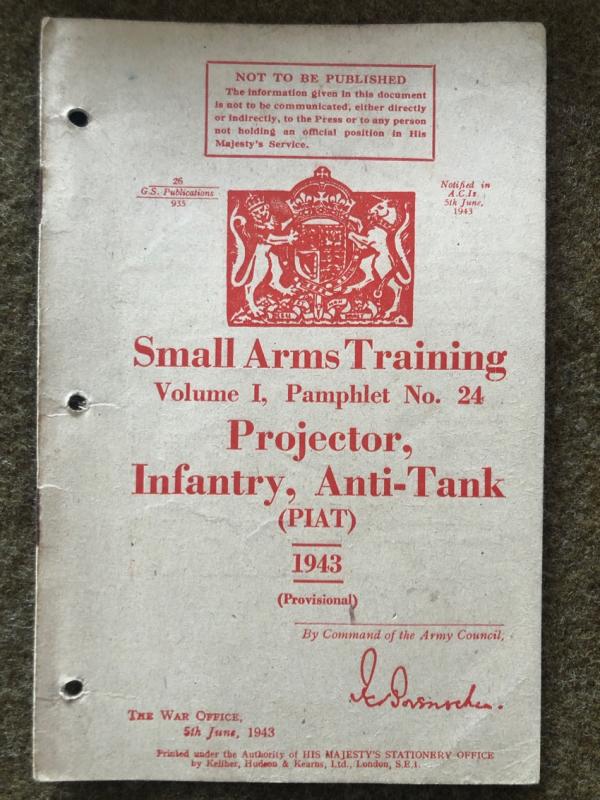 1942 PIAT Manual