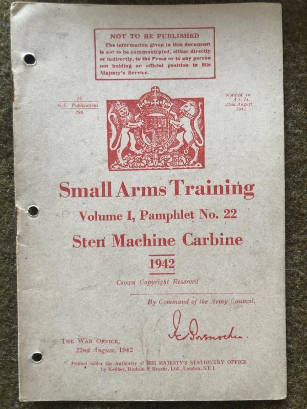 1942 Sten SMG Manual