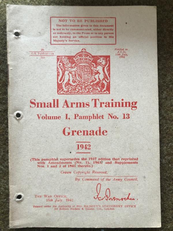 1942 Grenade Manual