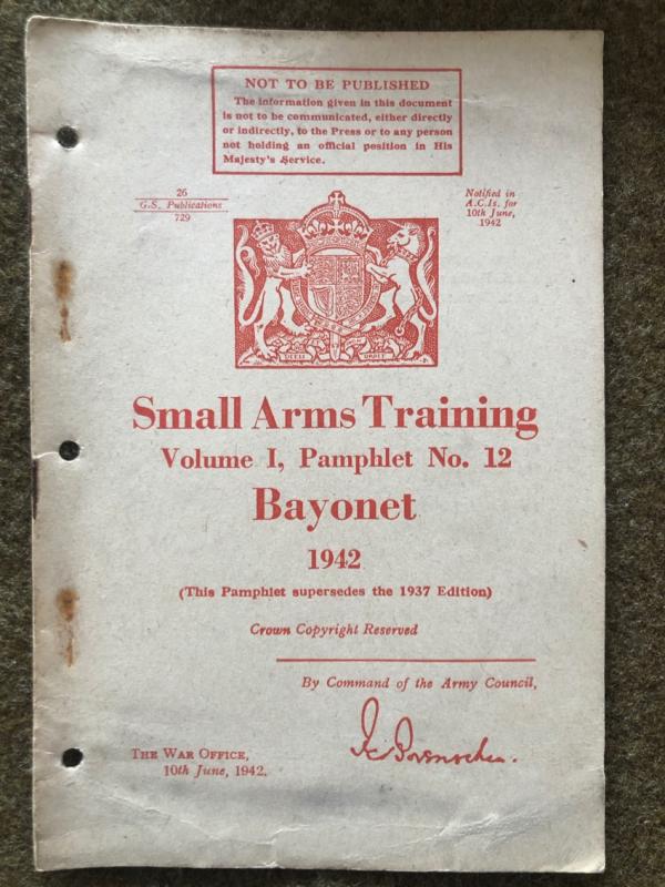 1942 Bayonet Manual
