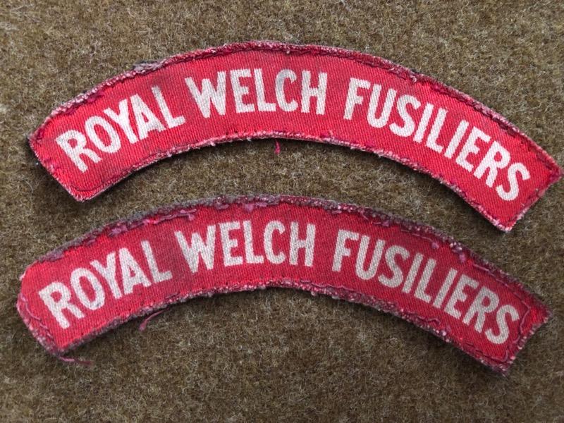 Royal Welch Fusiliers Printed Shoulder Titles