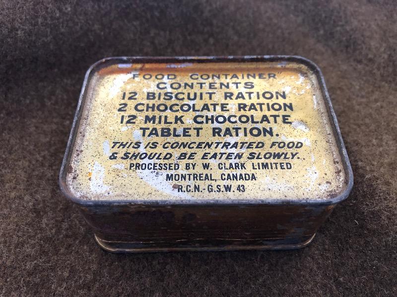 Unopened WWII Canadian Ration
