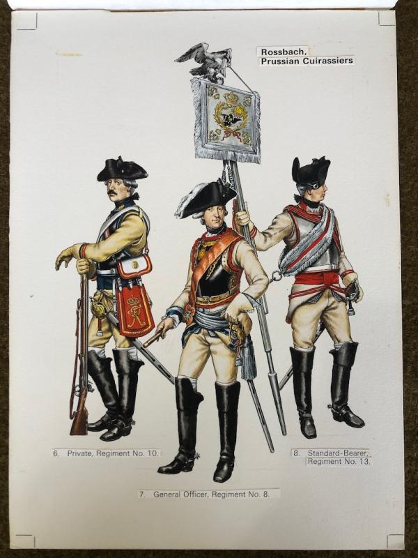 Original artwork from Brian Davis Napoleonic Wars Uniforms Book