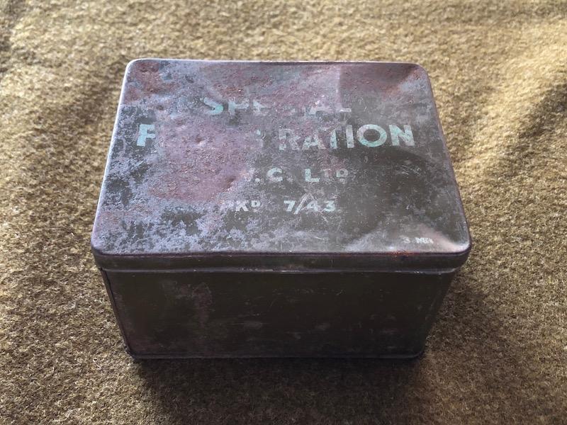 Rare 1943 Special Flying Ration Tin