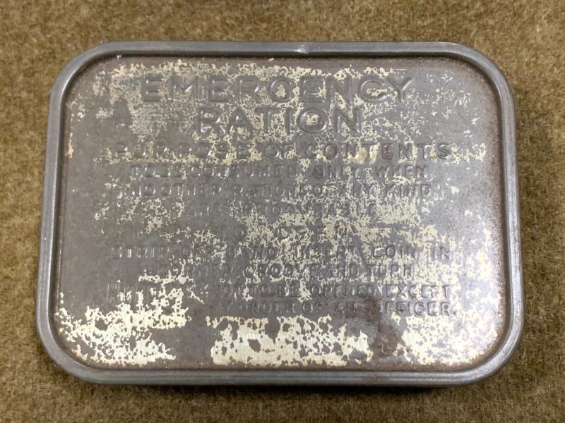 WWII Emergency Ration Tin and original contents