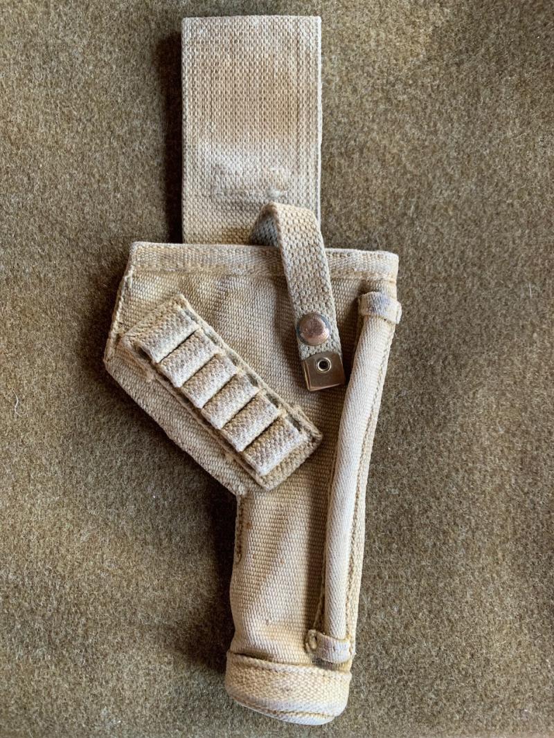 1942 dated Royal Armoured Corps Webbing Revolver Holster
