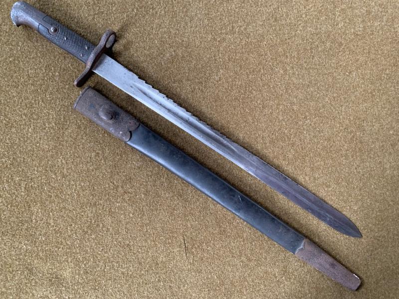 Scarce New Zealand Snider Rifle Saw-back Bayonet
