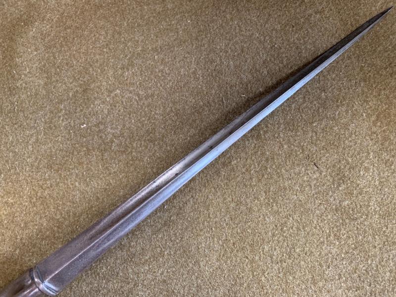 War Department Militaria | Brown Bess Bayonet with rare engraved marks