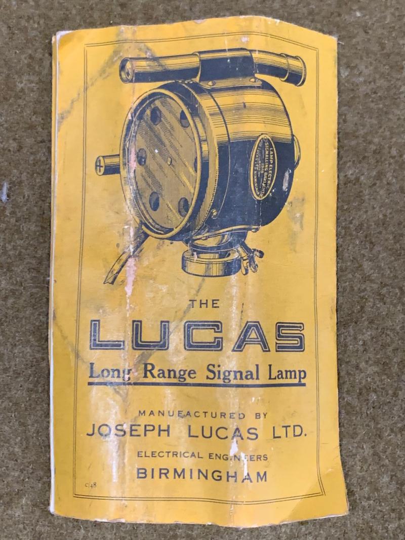 War Department Militaria | Early Lucas Long Range Signal Lamp