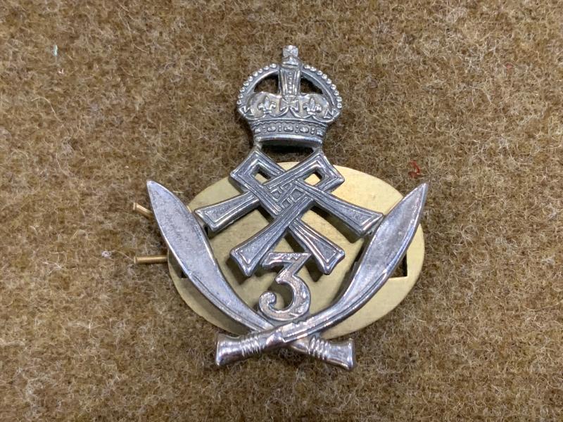 War Department Militaria | 3rd Gurkha Rifles Cap Badge