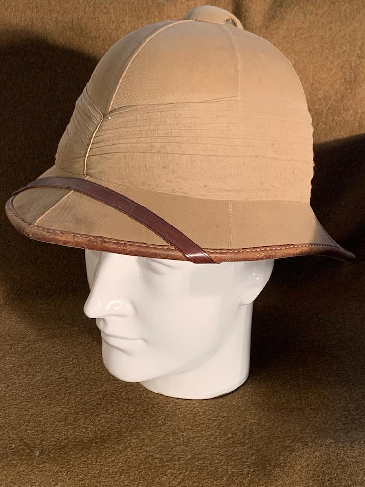 Rare 1935 Army Issue Officer's Wolseley Tropical Helmet
