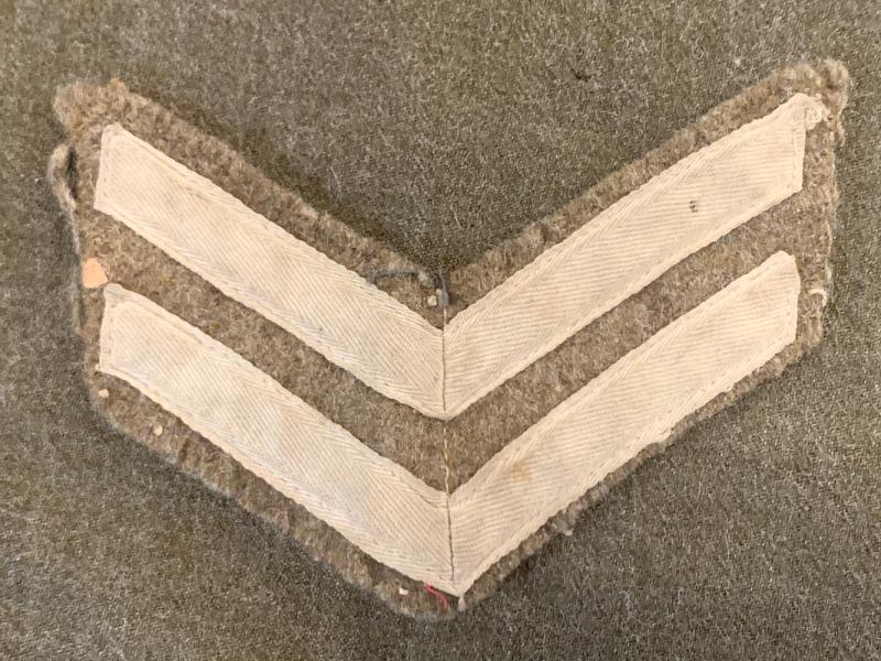 WWII Corporal's Tropical Rank Chevrons