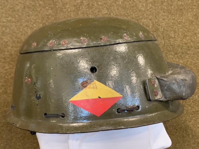 1942 Royal Armoured Corps Fibre Helmet