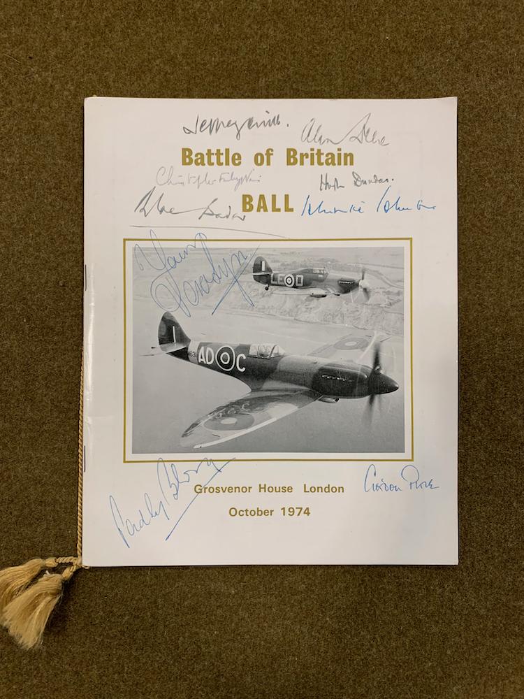 Autographed Battle Britain Ball Programme