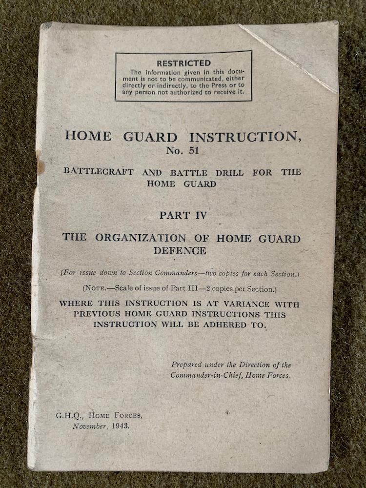 Home Guard Instruction No 51. Battlecraft and Battle Drill - Defence