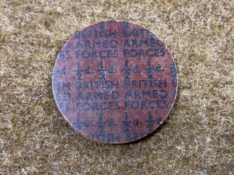 British Armed Forced 1/2 penny Token