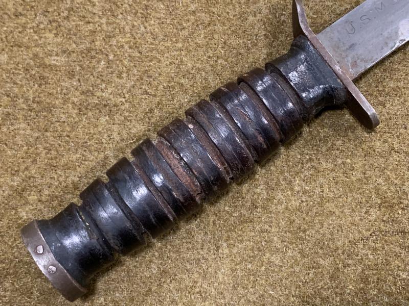 Scarce US 1942 Blade Marked and Dated PAL M3 Fighting Knife in M6 Scabbard