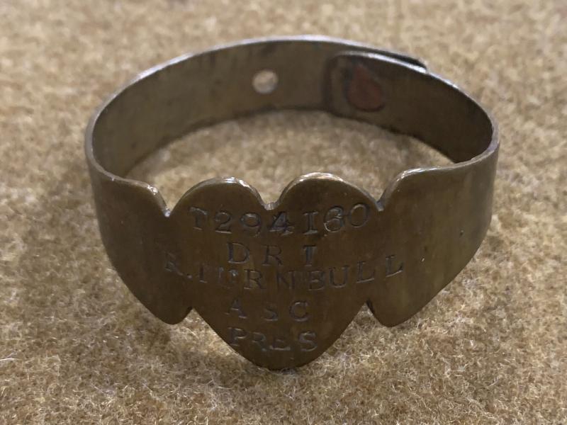 Unusual Great War Trench Art Identity Bracelet