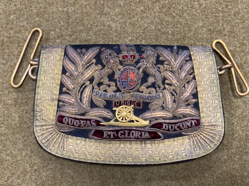 Very fine Victorian Royal Artillery Officer's Shoulder Belt Pouch and Cover